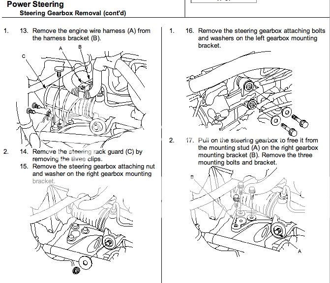 Rack and Pinion replacement instructions Honda Civic
